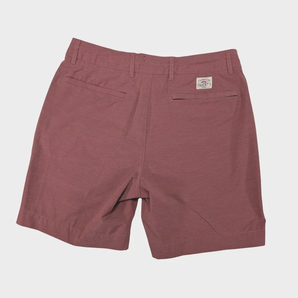 Faherty All Day Shorts 2.0 Mens 30 Rose Pink 7in Hybrid Swim Stretch